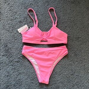 EJSOYO Pink Bikini Set NWT Sz M